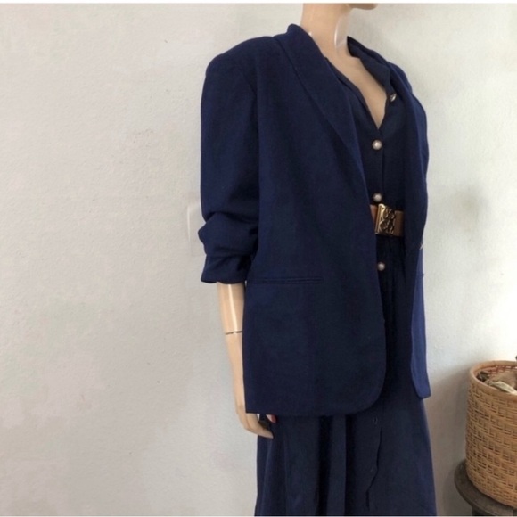 Fundamental things 100% pure new wool dark blue size:14 - Picture 15 of 15